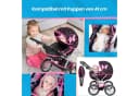 kinderplay Puppenwagen mit Tasche – verstellbar – Spielspaß ab 3 Jahren Bild 4