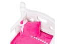 kinderplay Puppenwiege 2in1 Schaukelbett mit Bettwäsche Rosa Bild 3