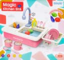 Kinderplay Dolls & Strollers Spielküche Spielküchen-Spülbecken Realistischer Wasserkreislauf Rollenspiel Kunststoff Bild 4