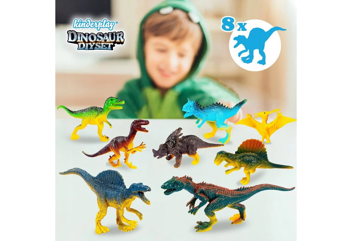 kinderplay Dino-Spielset mit Matte – 72-teilig - Bild 4