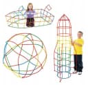 kinderplay Konstruktionsset 3D Röhrchen 800 Teile Bunt Steckspiel Bild 4