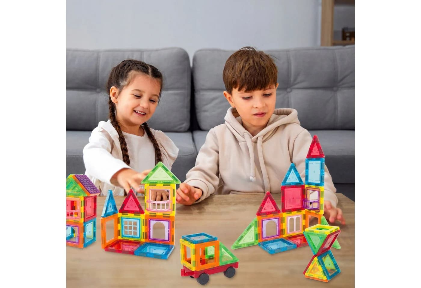 kinderplay Magnetische Bausteine 70 Teile Bunt