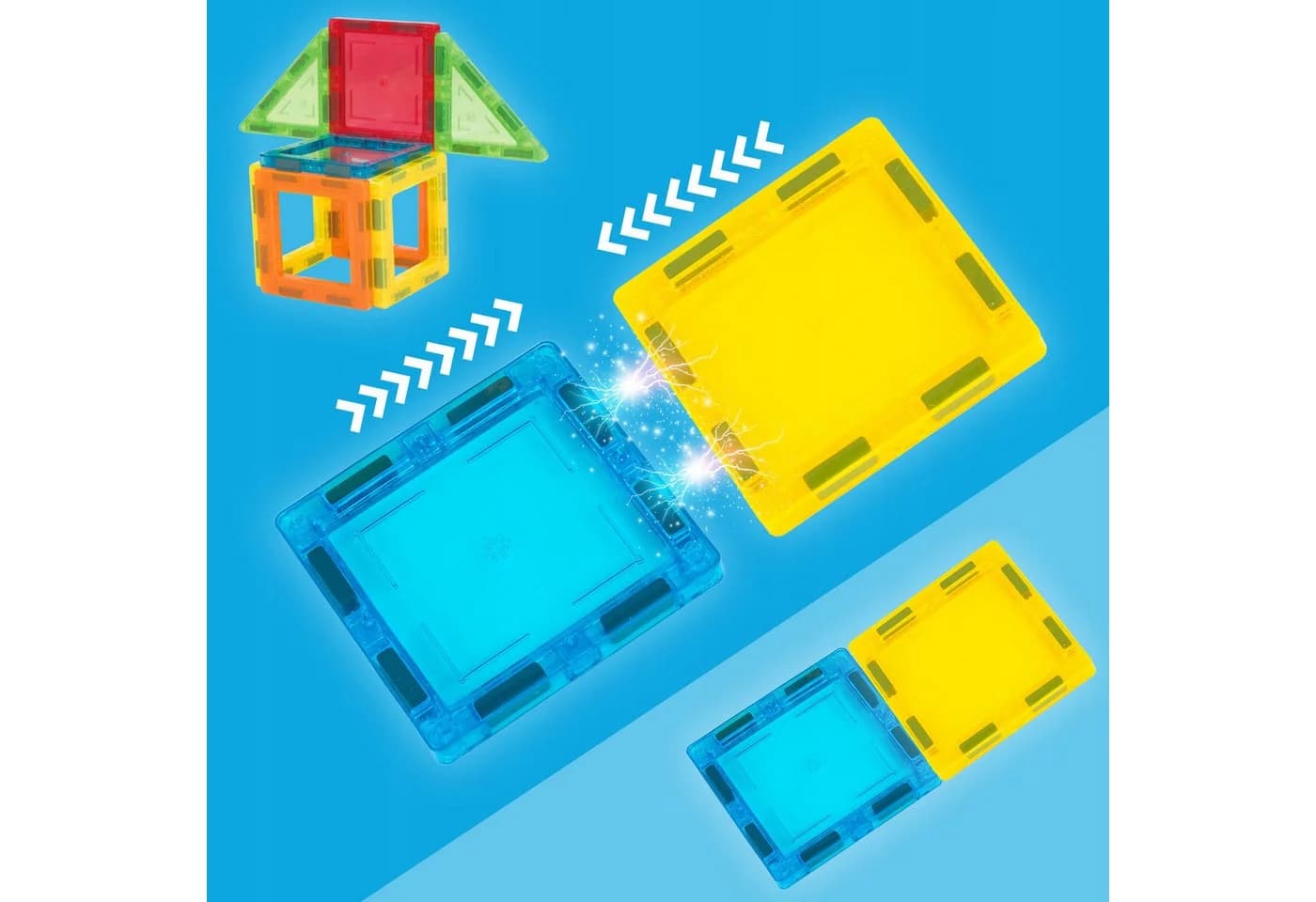 kinderplay Magnetische Bausteine 70 Teile Bunt - Bild 4