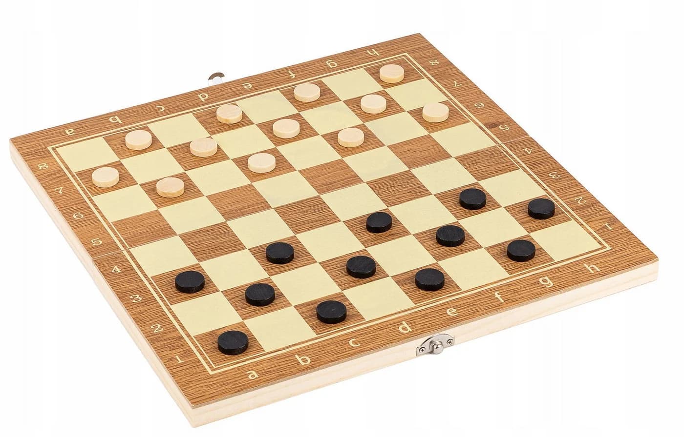 kinderplay 3-in-1 Holz Brettspiel Schach Dame Backgammon - Bild 5