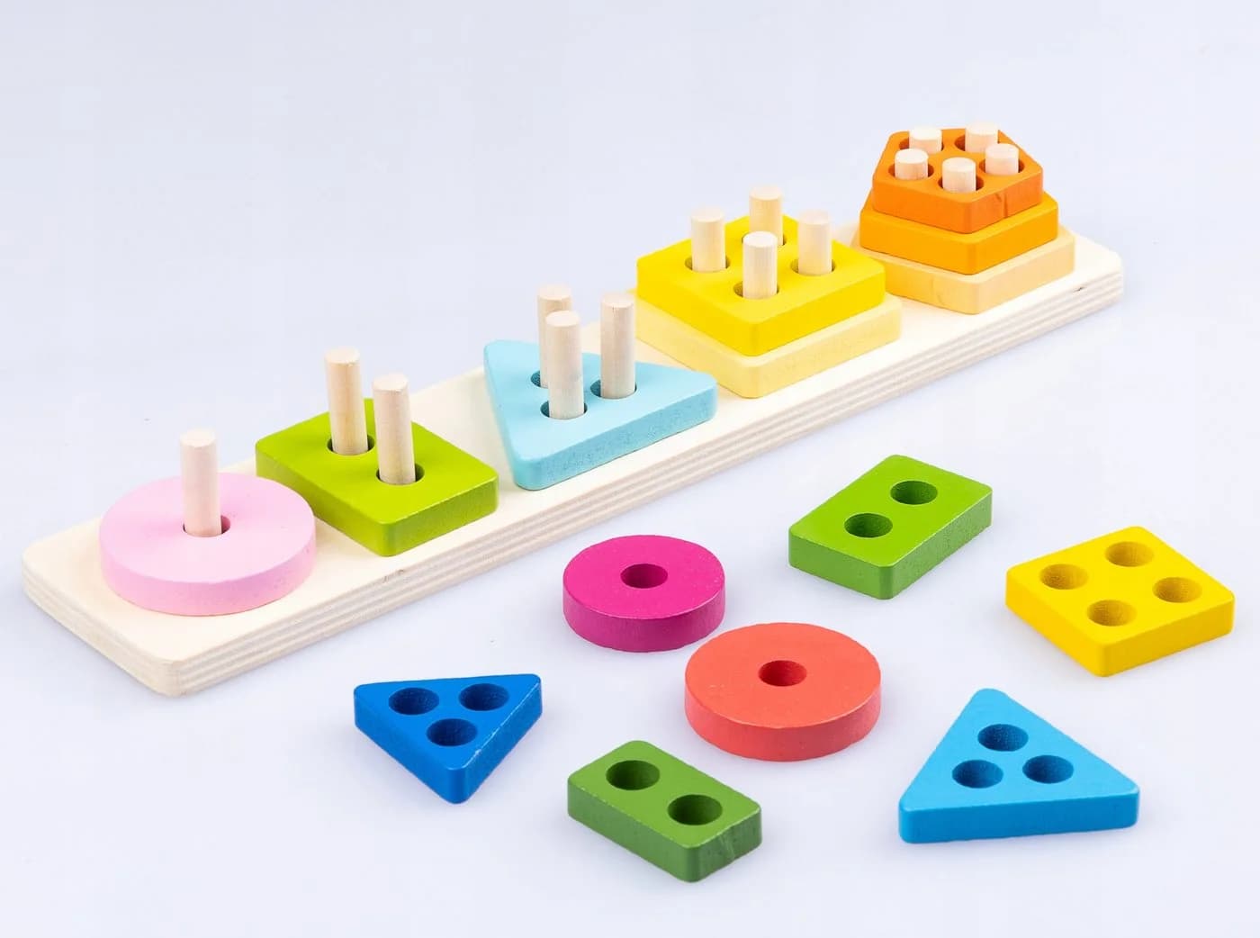 kinderplay Holz-Sortierpuzzle Montessori Lernspielzeug - Bild 3