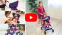 kinderplay Puppenwagen Buggy Leicht Faltbar Kinder Bild 5