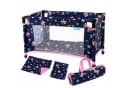 kinderplay Puppenreisebett Faltbar & Waschbar mit Tragetasche Bunt Bild 2