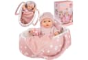 Kinderplay Dolls & Strollers Babypuppe mit Tragebett – Erste Babypuppe – Spielset für Kinder Bild 2