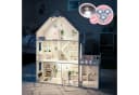 Green Series Puppenhaus Holz Groß mit LED-Beleuchtung und 27 Möbeln Bild 1