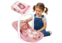 kinderplay Babypuppe mit Babytrage Rosa Bild 2