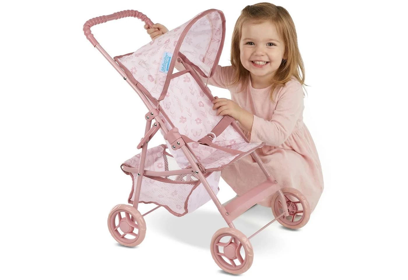kinderplay Puppenbuggy Puppenwagen Buggy Leicht Klappbar Für Kinder Sicher Stabil - Bild 2