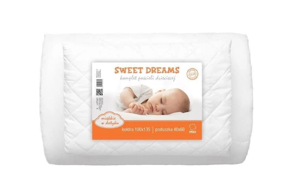 FARO pln Baby Bett-Set 2tlg. Weiß Bettdecke 100x135cm + Kissen 40x60cm