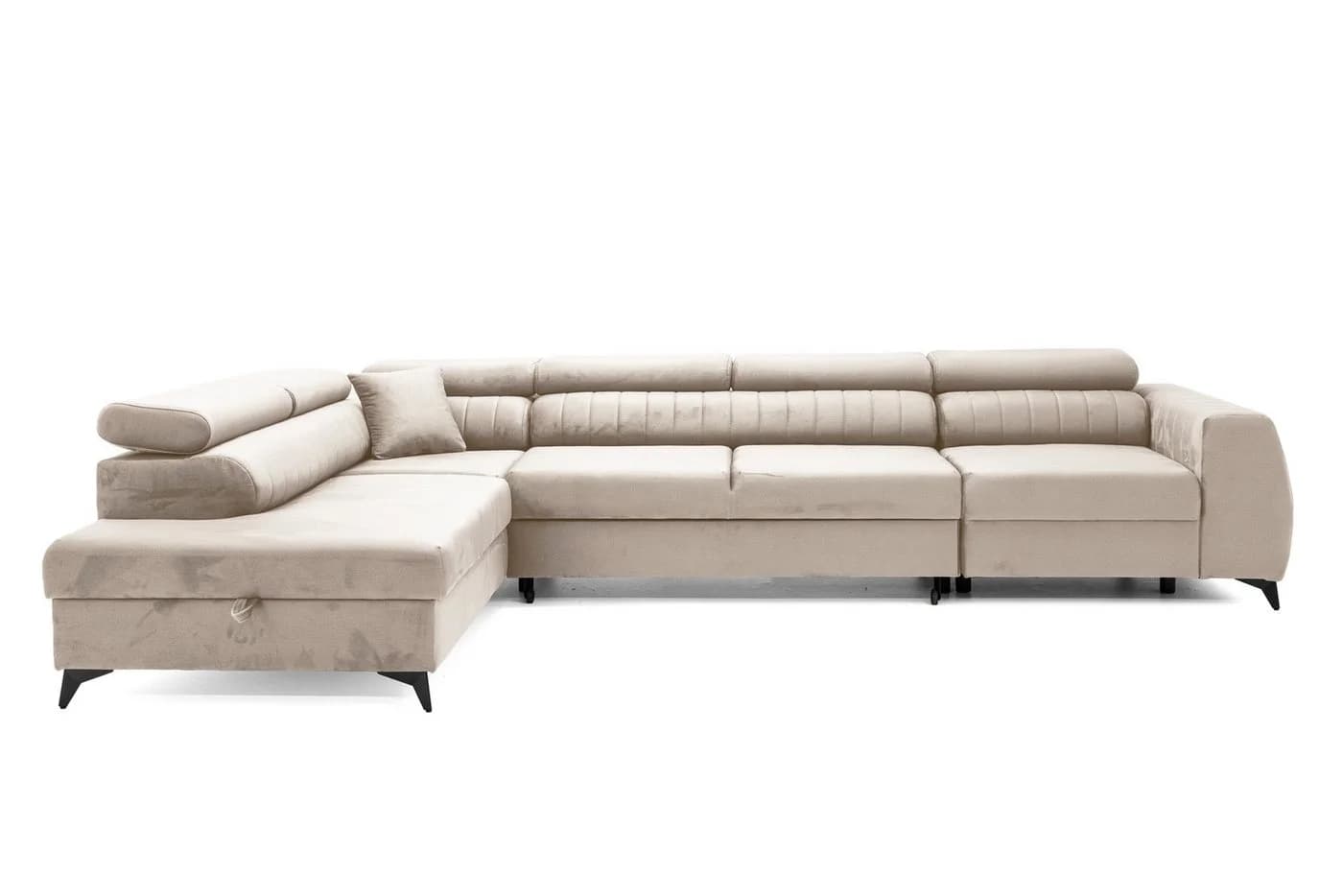 Muffo Ecksofa Piero maxi mit Schlaffunktion und Bettkasten Beige - Bild 2