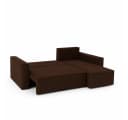 NACANAPA Ecksofa VELO mit Schlaffunktion Braun Bild 1