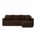 NACANAPA Ecksofa VELO mit Schlaffunktion Braun Bild 2