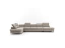 Muffo Ecksofa PRIAM XXL Beige Schlaffunktion Bettzeugbehälter Bild 1