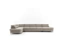 Muffo Ecksofa PRIAM XXL Beige Schlaffunktion Bettzeugbehälter Bild 2