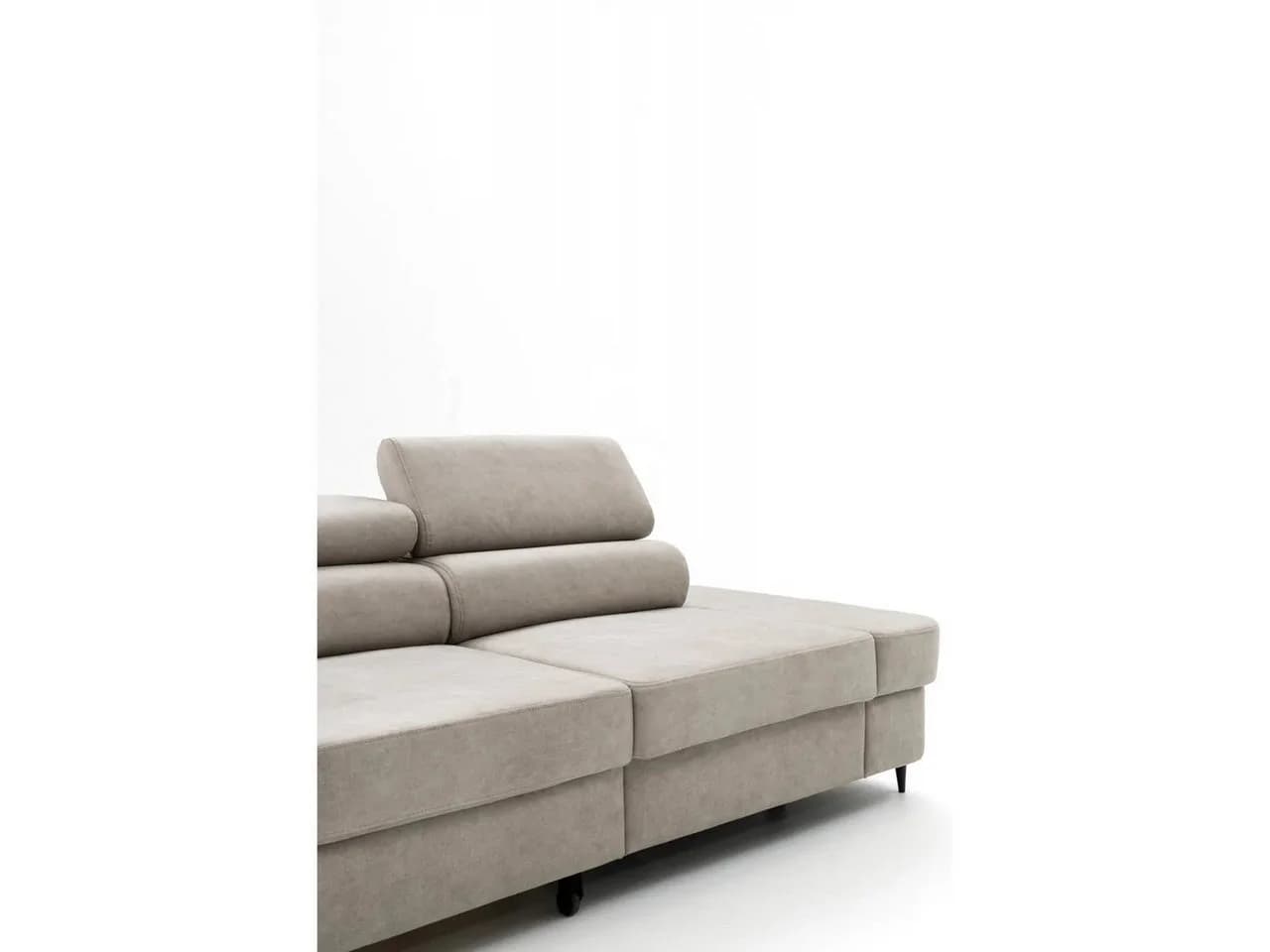 Muffo Ecksofa PRIAM XXL Beige Schlaffunktion Bettzeugbehälter - Bild 5
