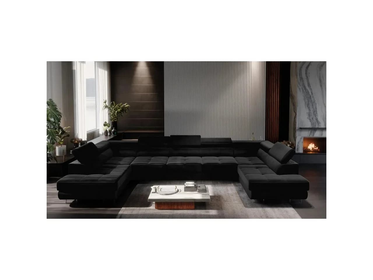Muffo Ecksofa WILD MAXI U2 Schlaffunktion Grau - Bild 2