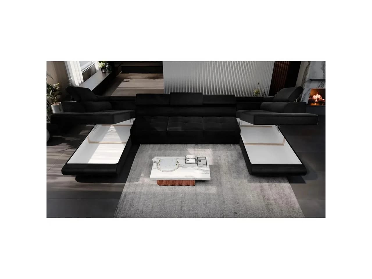 Muffo Ecksofa WILD MAXI U2 Schlaffunktion Grau - Bild 3