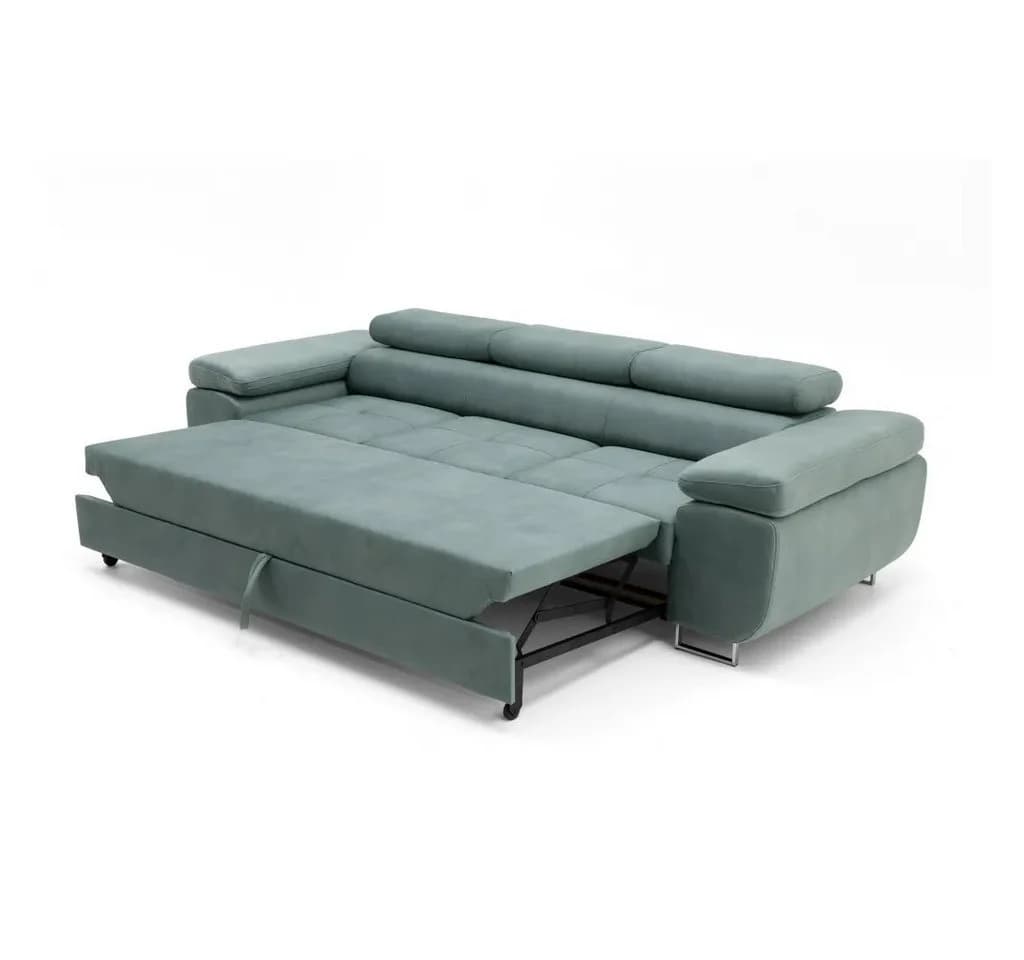 Muffo Sofa WILD 3 Grün mit Schlaffunktion und verstellbaren Kopfstützen - Bild 3