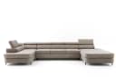 Muffo Ecksofa PRIAM MAXI U Beige Schlaffunktion Bettkasten Bild 1