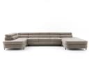 Muffo Ecksofa PRIAM MAXI U Beige Schlaffunktion Bettkasten Bild 2