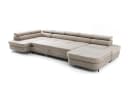 Muffo Ecksofa PRIAM MAXI U Beige Schlaffunktion Bettkasten Bild 4