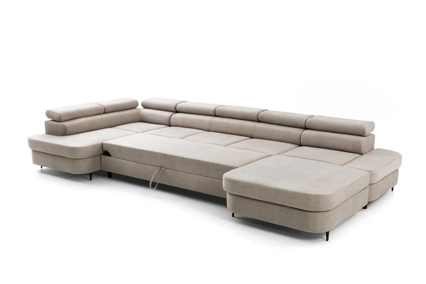 Muffo Ecksofa PRIAM MAXI U Beige Schlaffunktion Bettkasten - Bild 4
