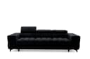 Muffo Sofa Pudding 3 Schwarz Schlaffunktion verstellbare Kopfstützen Bild 2