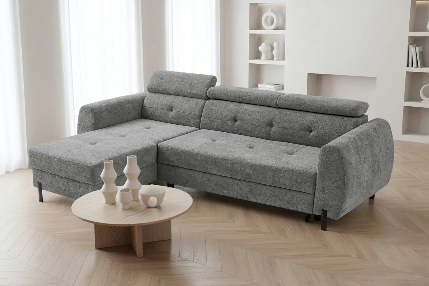 Muffo Ecksofa Valt mit verstellbaren Kopfstützen und Schlaffunktion - Bild 2