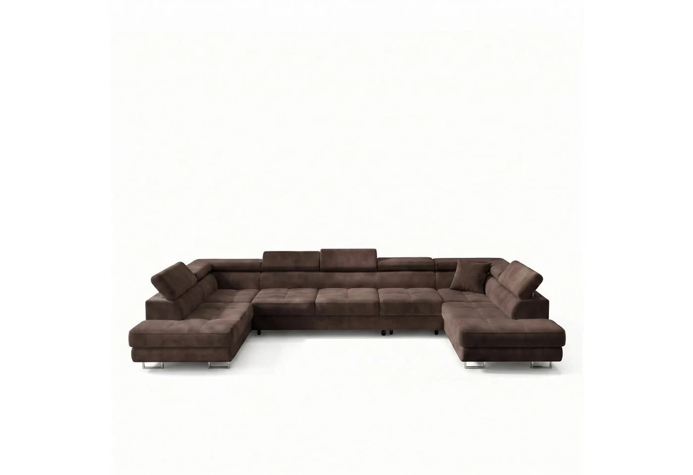 Muffo Ecksofa WILD Maxi U2 Braun mit Schlaffunktion und Bettkasten - Bild 4