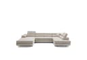 Muffo Ecksofa WILD U Beige U-Form mit Bettkästen Bild 4