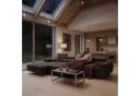 Muffo Ecksofa Alonzo Maxi L-Form Braun Chenille Schlaffunktion Bild 1