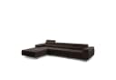 Muffo Ecksofa Alonzo Maxi L-Form Braun Chenille Schlaffunktion Bild 5