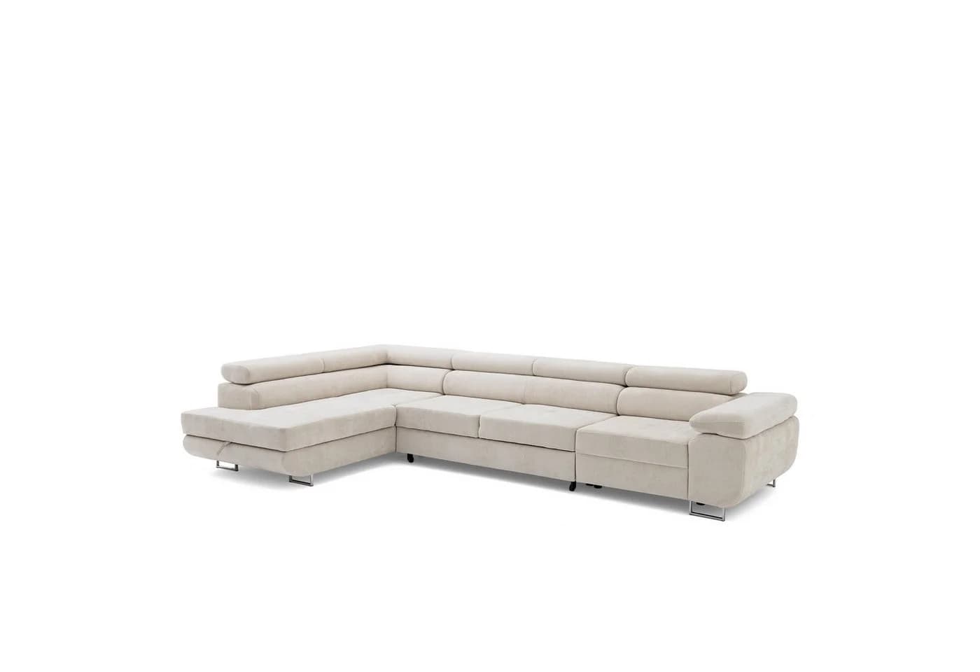 Muffo Ecksofa Wild Maxi Beige mit Schlaffunktion & Bettkasten - Bild 5