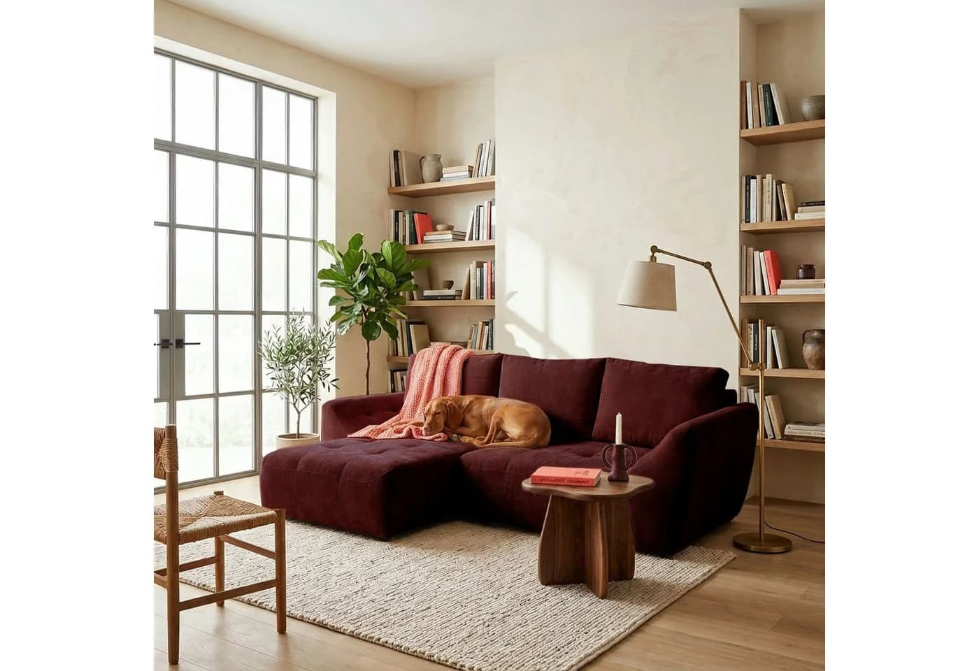 Muffo Ecksofa NICE Chenille mit Schlaffunktion & Bettwäschebehälter - Bild 2