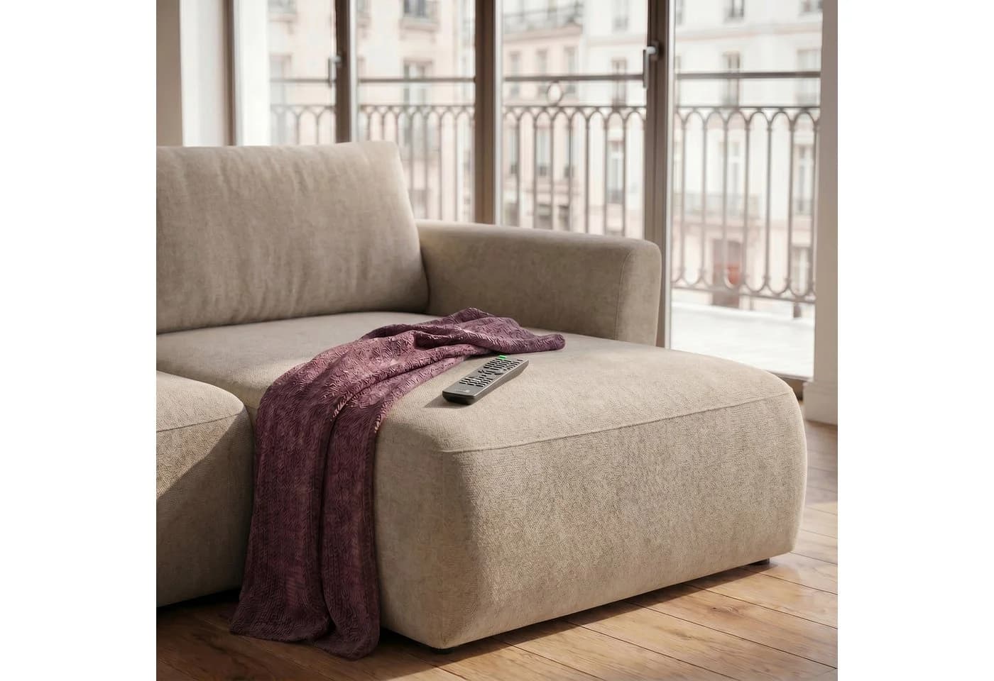Muffo Ecksofa Bella Beige mit Schlaffunktion und Bettkasten - Bild 3