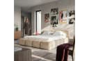 Muffo Polsterbett Sueno Beige Samt mit Bettkasten Bild 2