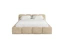 Muffo Polsterbett Sueno Beige Samt mit Bettkasten Bild 3