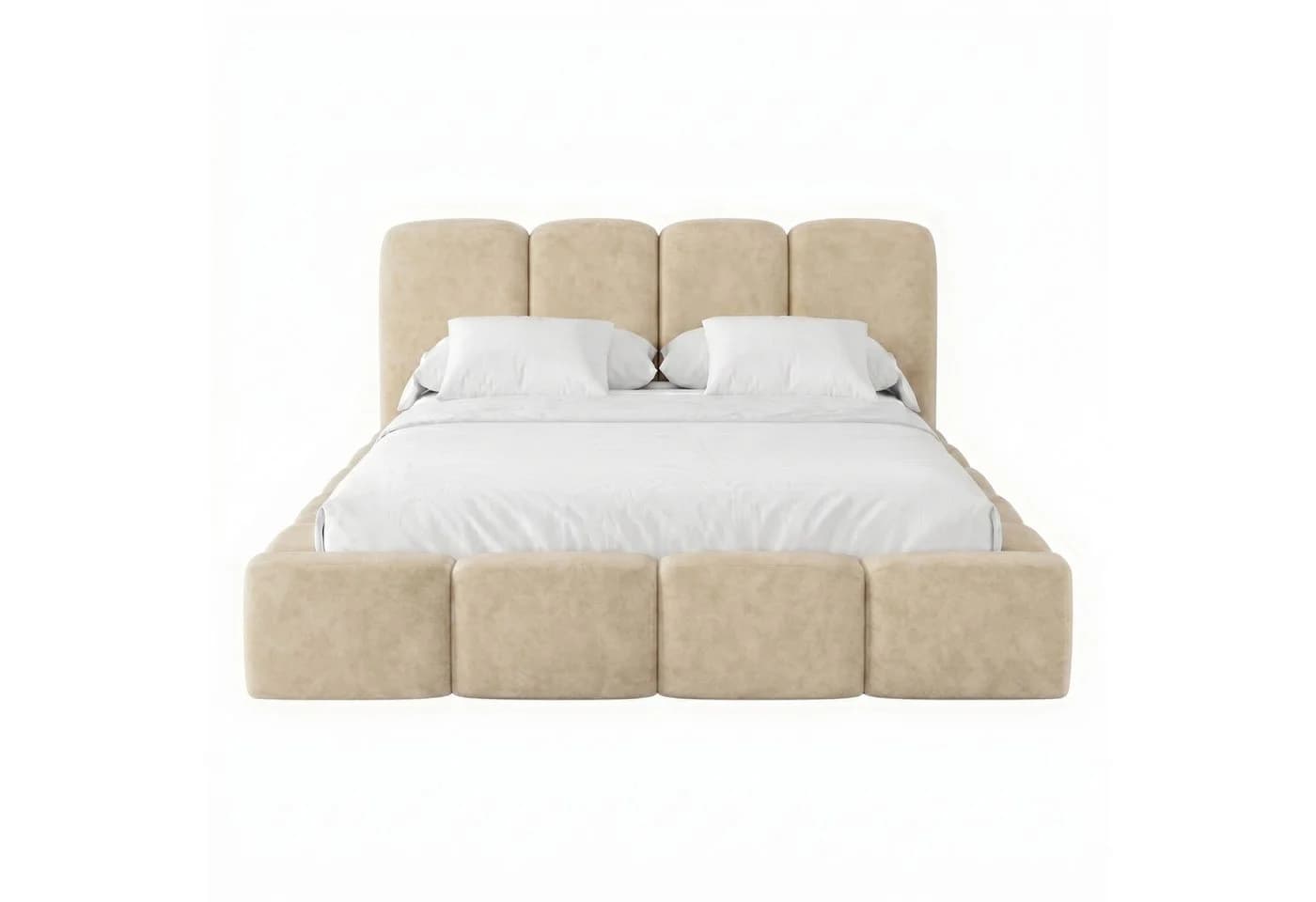 Muffo Polsterbett SUENO MAXI Beige mit Bettkasten
