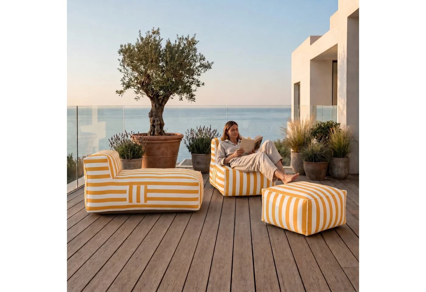 Muffo Gartenlounge-Set SOFT SET 2 Gelb - Bild 2