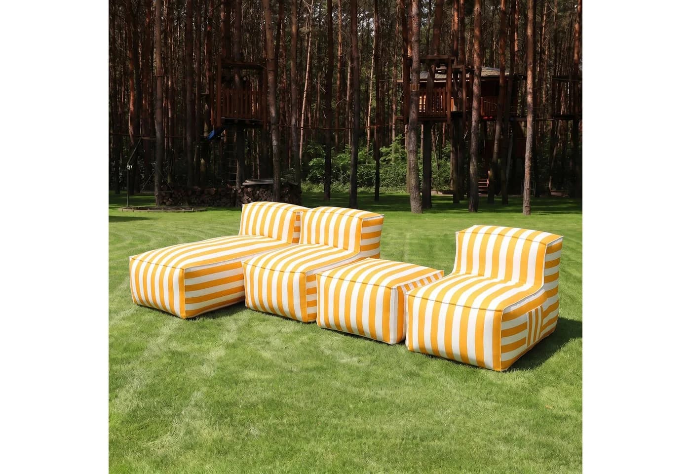 Muffo Gartenlounge-Set SOFT SET 3 Gelb Outdoor - Bild 5