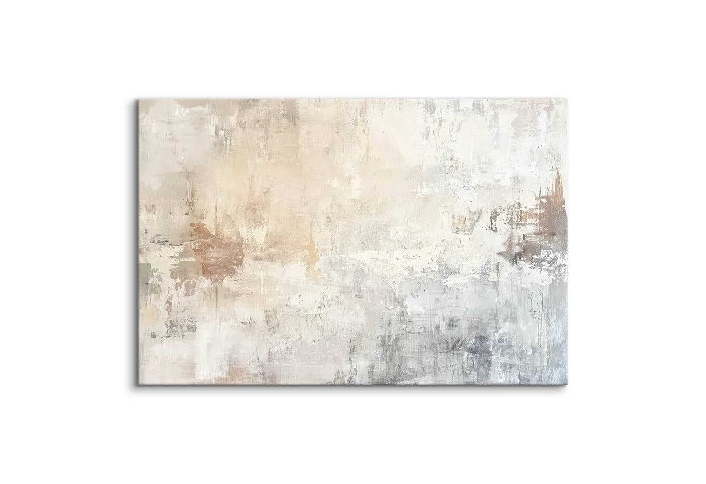 Muralo Leinwandbild Abstrakt Grau 30x20 cm