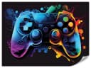 Muralo Vliestapete Gaming-Controller Neonfarben Glatt Bild 2