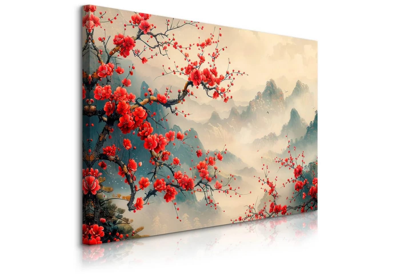 Muralo Leinwandbild Japanischer Baum Modern Grün 30x20 cm - Bild 2