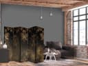 Muralo Paravent 5-teilig klappbar Barocke Glamour-Ornamente Bild 5