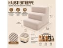 Muralo Haustiertreppe 3 Stufen Beige Cord Bezug Bild 5