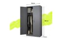 Muralo Aktenschrank Metallschrank Anthrazit mit Dreipunktschloss Bild 1
