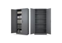 Muralo Aktenschrank Metallschrank Anthrazit mit Schloss Bild 1